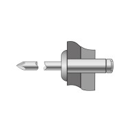 Pop-nit standard 4 x 13 mm, cap lat Ø 12 mm, inox/inox, 250 buc/cutie
