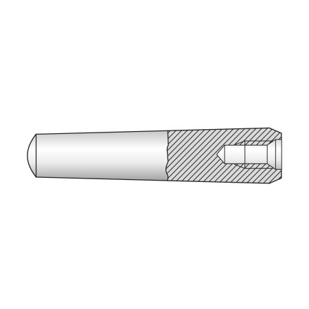 Stift conic cu filet interior forma A 8 x 80 mm, Otel, Standard, 10 buc/cutie - 10 BUC / CUTIE