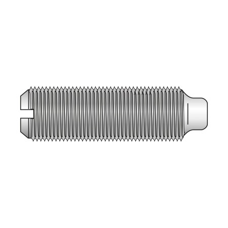 Stift filetat cu crestatura si cep M6 x 10 mm, Otel gr. 5.8, Standard, 100 buc/cutie - 100 BUC / CUTIE