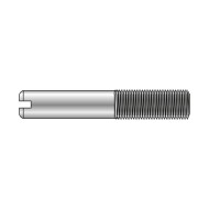 Stift partial filetat cu crestatura M4 x 8, Otel gr. 5.8, Standard, 50 buc/cutie - 50 BUC / CUTIE