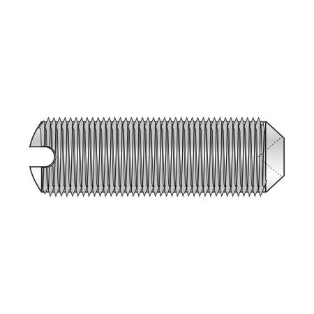 Stift filetat cu crestatura si con interior 10 x 12 mm, Otel gr. 5.8, Standard, 100 buc/cutie - 100 BUC / CUTIE