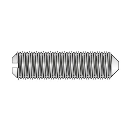 Stift filetat cu crestatura si varf M8 x 16 mm, Otel gr. 5.8, Standard, 100 buc/cutie - 100 BUC / CUTIE