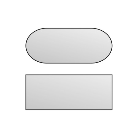 Pana paralela forma A 6 x 6 x 20 mm, Otel OLC 45, Kleine, 5 buc/cutie - 5 BUC / CUTIE