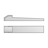 Pana cu nas 6 x 6 x 40 mm, Otel OLC 45, Kleine, 10 buc/cutie - 10 BUC / CUTIE