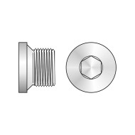Dop cu filet exterior M14 x 1.5 mm, pas fin, locas HEX, DIN 908, otel gr. 5.8, 10 buc/cutie - 10 BUC / CUTIE