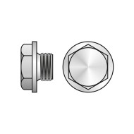 Dop filetat 10 x 1.0 mm, forma A, DIN 7604, otel gr. 5.8 zincat, 10 buc/cutie - 10 BUC / CUTIE