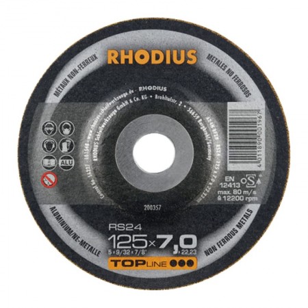 Disc abraziv, polizare aluminiu, RS24, RHODIUS
