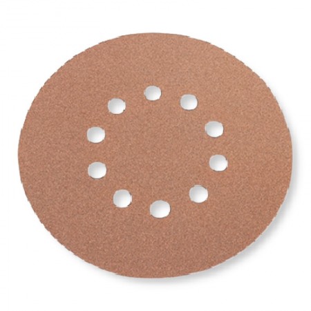 Disc din hartie abraziva, pentru glet / vopsea lavabila / lemn, tip 2, R 225, 10 perforati, FLEX