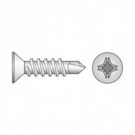 Surub autoforant cu cap inecat forma P DIN 7504, Rocast