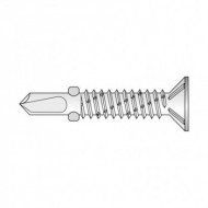 Surub autoforant cu cap inecat cu urechi pentru lemn sub metal, utilizat pentru acoperis, otel, zincat, Rocast