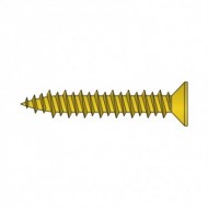 Surub PVC 10, otel, zincat galben, Rocast