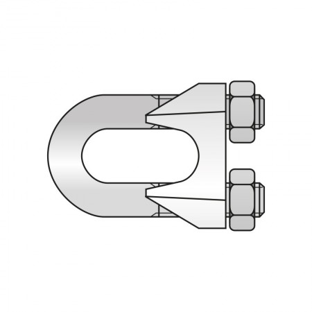 Clips pentru cabluri metalice de tractiune, Rocast