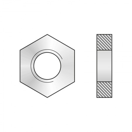 Piulita hexagonala joasa forma  B  DIN 439, Rocast