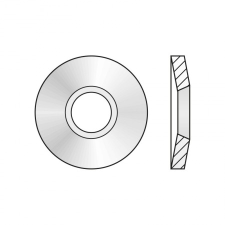 Arc disc DIN 2093, otel, Rocast