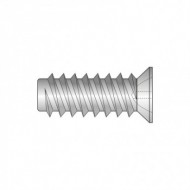 Euro-surub cap ingropat ø7.7 mm, locas Z, filet dublu, otel, zincat, Rocast