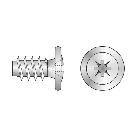 Suruburi de fixare cu euro-filet Ø 7,3 mm, otel, zincat, Rocast