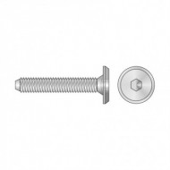 Surub cu filet M6 cap cilindric, locas inbus SW 4, otel, zincat, Rocast