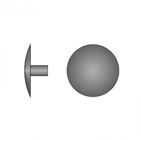 Capacele din plastic Ø12 mm cu picior cilindric, plastic, colorat, Rocast