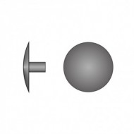 Capacele din plastic Ø12 mm cu picior cilindric, plastic, colorat, Rocast