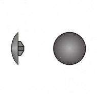 Capacele din plastic Ø8 mm, pentru suruburi pozidriv PZ1, plastic, colorat, Rocast