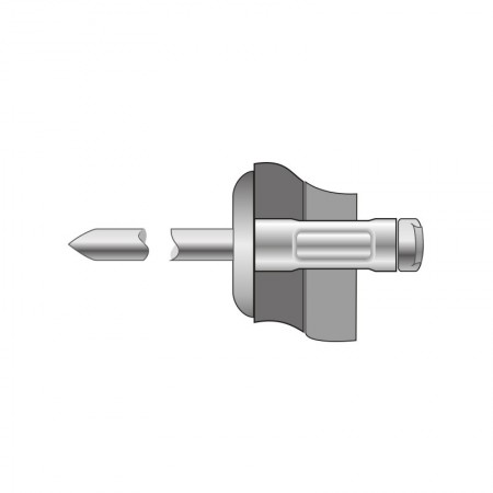 Pop-nit multigrip cap lat, Aluminiu - Inox, Bralo