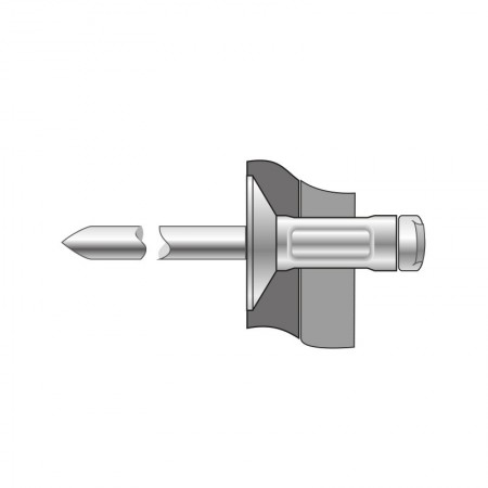 Pop-nit multigrip cap tesit 120, Aluminiu - Otel, Bralo