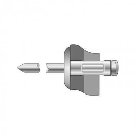 Pop-nit multigrip cap lat, Aluminiu - Otel, Bralo