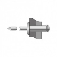 Pop-nit "peeled" cap bombat, Aluminiu - Otel, Bralo