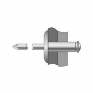 Pop-nit "Peeled" cap lat, Aluminiu - Otel, Bralo