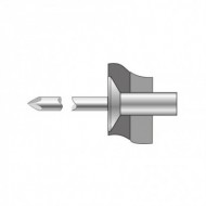 Pop-nit etans cap tesit 120°, Aluminiu - Otel lubrifiat, Bralo