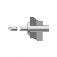 Pop-nit etanse cap bombat, Otel - Otel, mandrina din otel zincat A1 K, Bralo