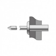 Pop-nit etanse cap bombat, corp din Inox A2, mandrina din Inox A2, Bralo