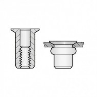 Piulita-nit cap tesit, din aluminiu aliat, Bralo