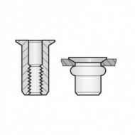 Piulita-nit standard cap tesit, otel zincat A3K, Bralo