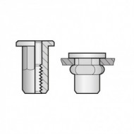 Piulita-nit semihexagonale cap lat, otel zincat A3K, Bralo
