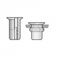 Piulita-nit semihexagonale cap tesit, otel zincat A3K, Bralo