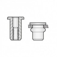 Piulita-nit etanse cap lat, otel zincat A3K, Bralo