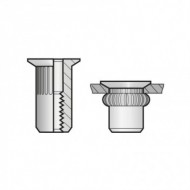 Piulita-nit ingropate cap tesit redus, Inox A2 (AISI 304), Bralo