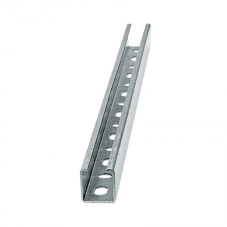 Sina de montaj perforata, inox A2, Index