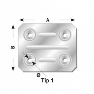 Placuta zincata tip 1, Rocast