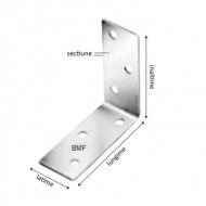 Legaturi de colt 40 x 40 x 2.0 x 25 / 40 x 60 x2.0 x 25 mm / 60 x 60 x 2.0 x 25 mm, Rocast