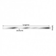 Placi perforate de 2.0 si 2.5 mm, fixare cui ancora Ø4 / surub Ø5 mm, perforatii Ø5 mm, Rocast