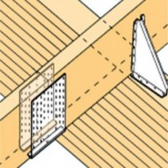 Piesa de imbinare pentru grinda articulata W, fixare cui ancora Ø4 / surub Ø5 mm, perforatii Ø5 mm, Rocast
