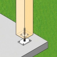 Papuci de reazem reglabili Ps 80, fixare cui ancora Ø4 / șurub Ø5, perforatii Ø5 mm, Rocast
