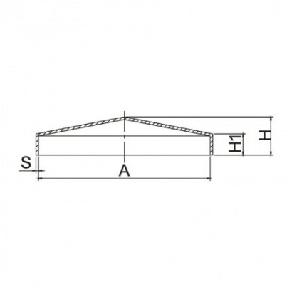 Cap stalp rectangular cu...