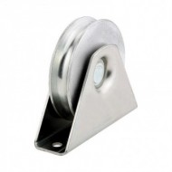 Roata culisanta cu un rulment, D68 mm, 20 x 35 x 80 mm, max. 100 kg, suport exterior, profil U, Rocast