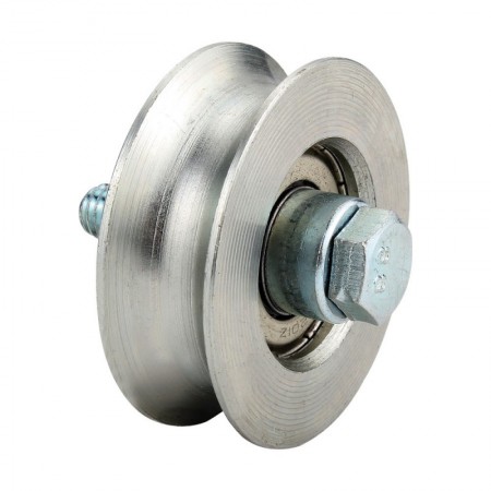 Roata culisanta cu un rulment, D58 mm, 17 x 24 x (M10 x 55) mm, max. 100 kg, fara suport, profil U, Rocast