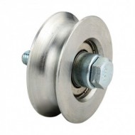 Roata culisanta cu un rulment, D78 mm, 25 x 28 x (M10 x 55) mm, max. 120 kg, fara suport, profil U, Rocast