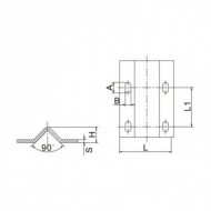 Cale rulare zincate, 11 x 6 mm, profil V - 3 metri, Rocast