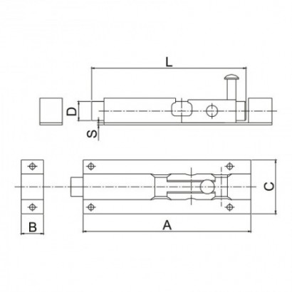 Zavor tip 4, zincat, L 132...